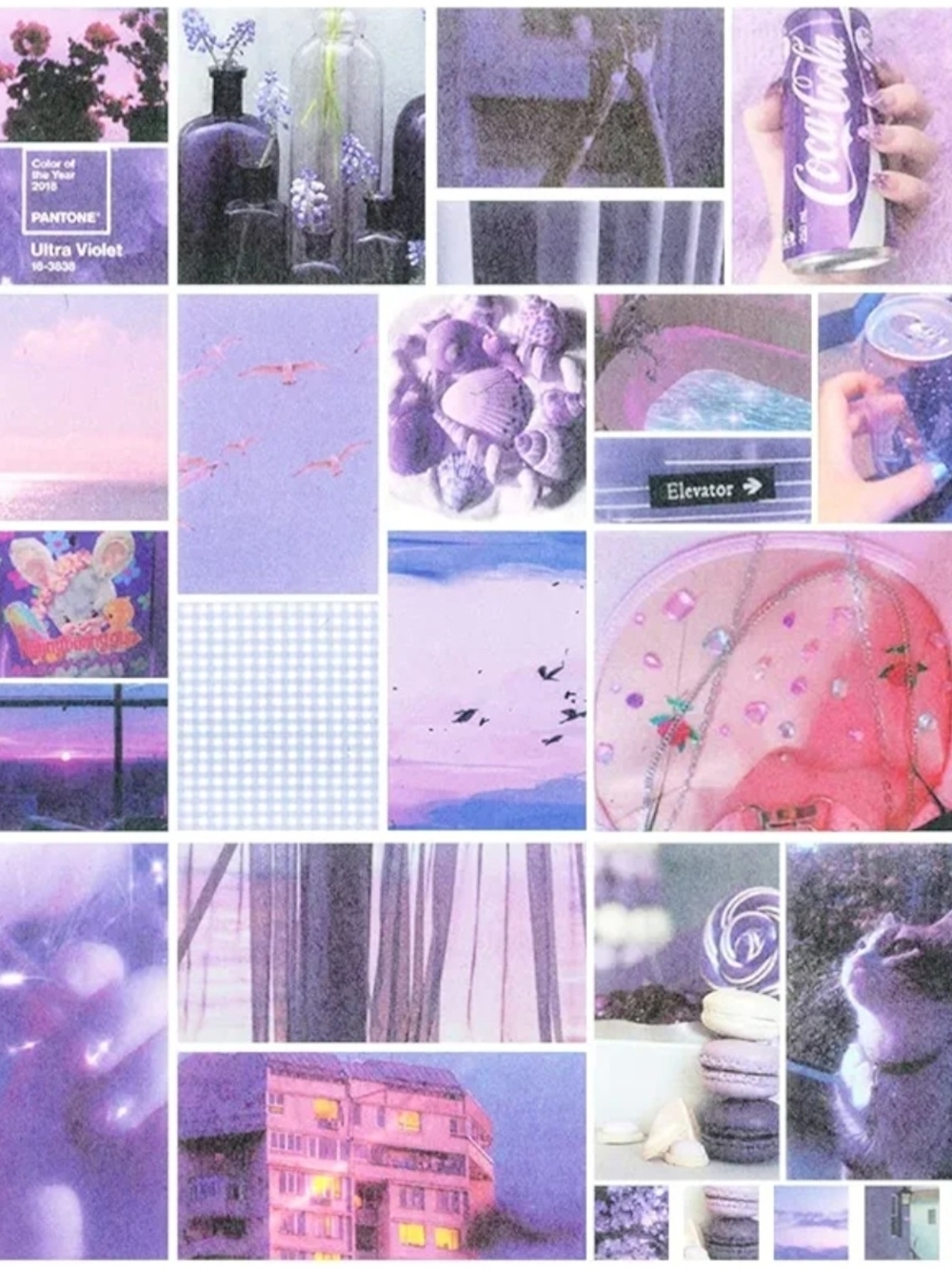 Washi Stickers, Purple Romance